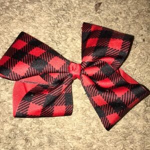 Big plaid hair bow